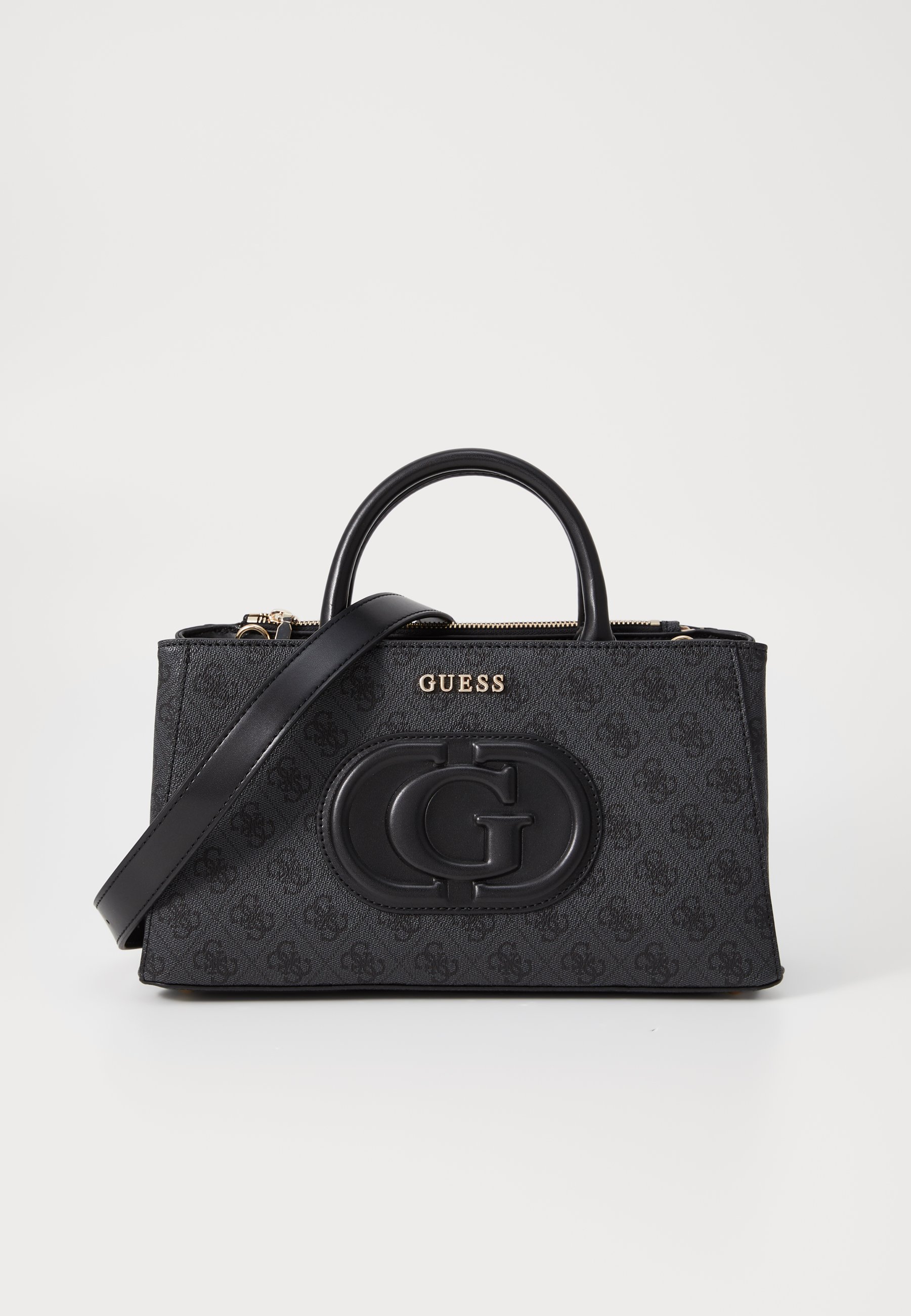 Guess MIETTA SOCIETY SATCHEL - Sac à main - latte/brown/marron