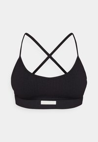 STUDIO SEAMLESS STRAP BRA - Urheiluliivit: kevyt tuki - black beauty
