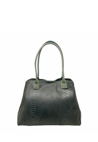 CHICCA BORSE Bolso shopping - pitonato verde scuro