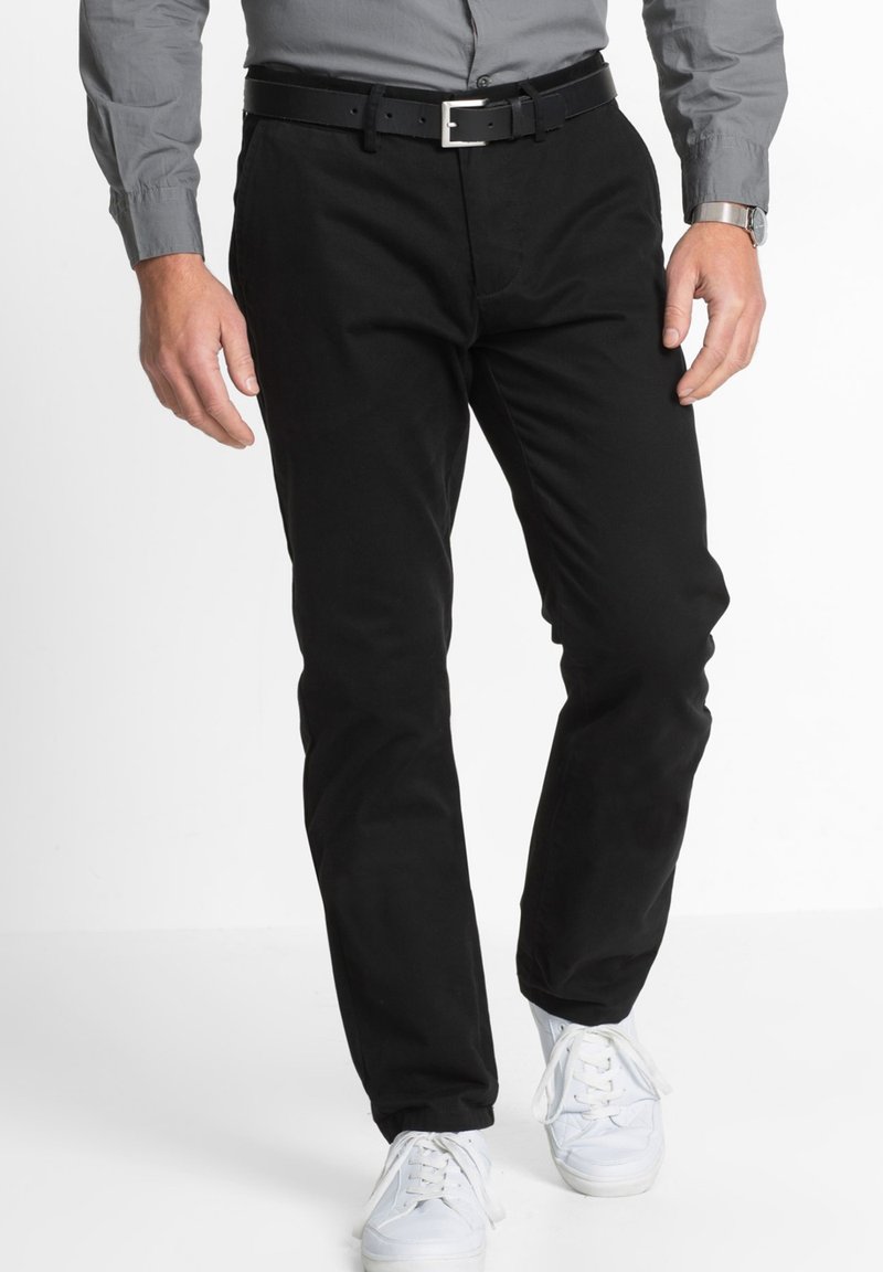 bonprix REGULAR FIT  - Chino - black