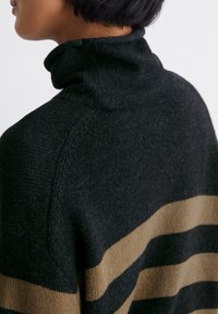 Marc O'Polo GESTREIFTER ROLLKRAGEN - Strickpullover - stripe dark slate melange