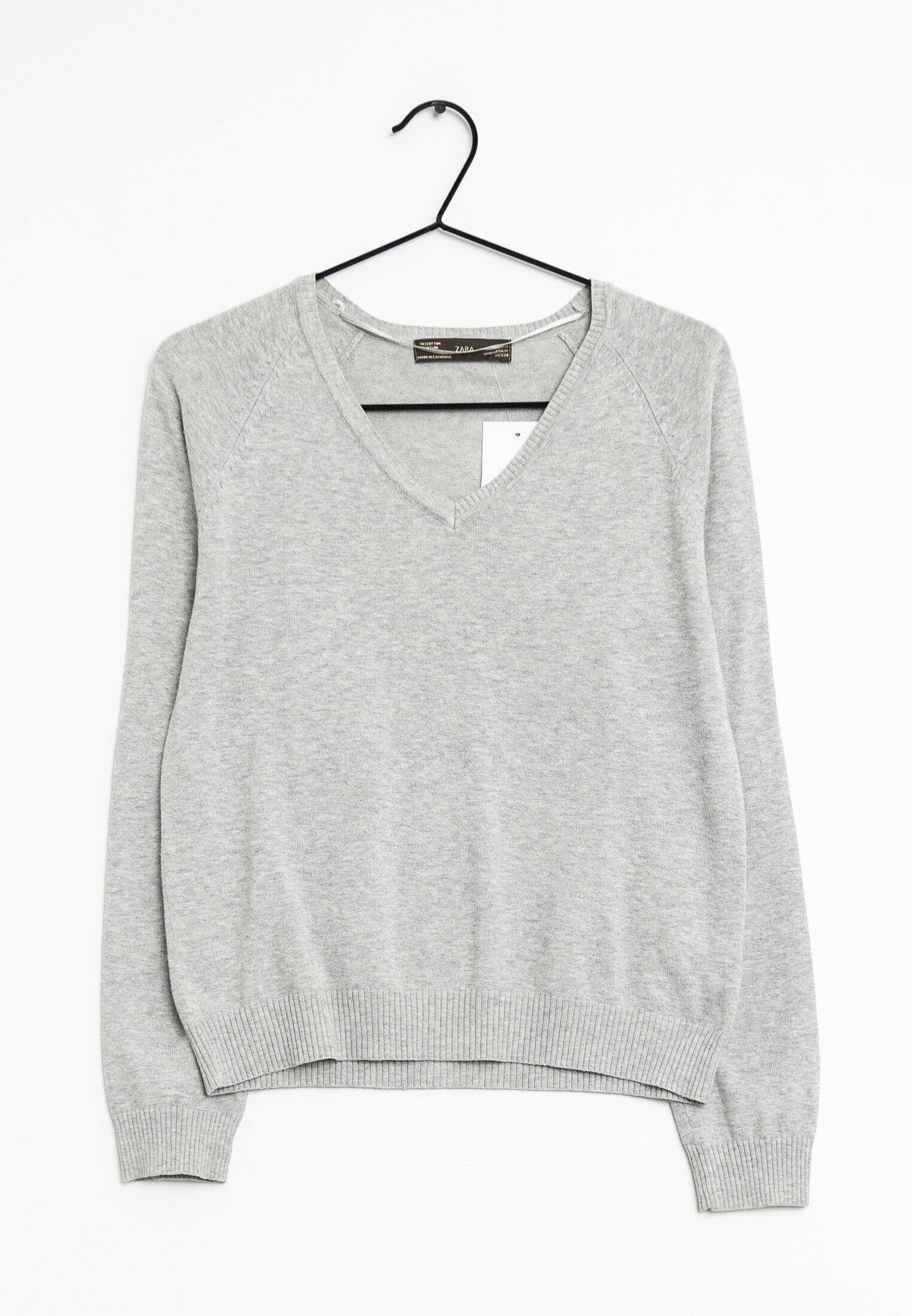 Strick Pullover Roter Pullover Damen Zara Zara Strickpullover Grey