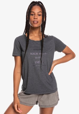CHASING THE SWELL - Print T-shirt - anthracite