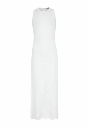 Falconeri, OPENWORK DIAMOND STITCH - Robe longue - white