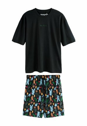 REGULAR FIT - GRAPHIC SHORT SLEEVE SET   - Nachtwäsche Set - black henri matisse