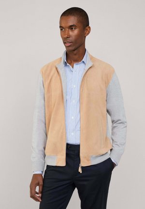 Lederjacke - light beige