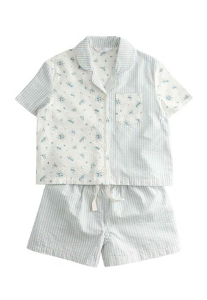 Marks & Spencer, DITSY HOTCH POTCH REVERE PYJAMAS (1-8 YRS) SET - Nattøj sæt - blue mix