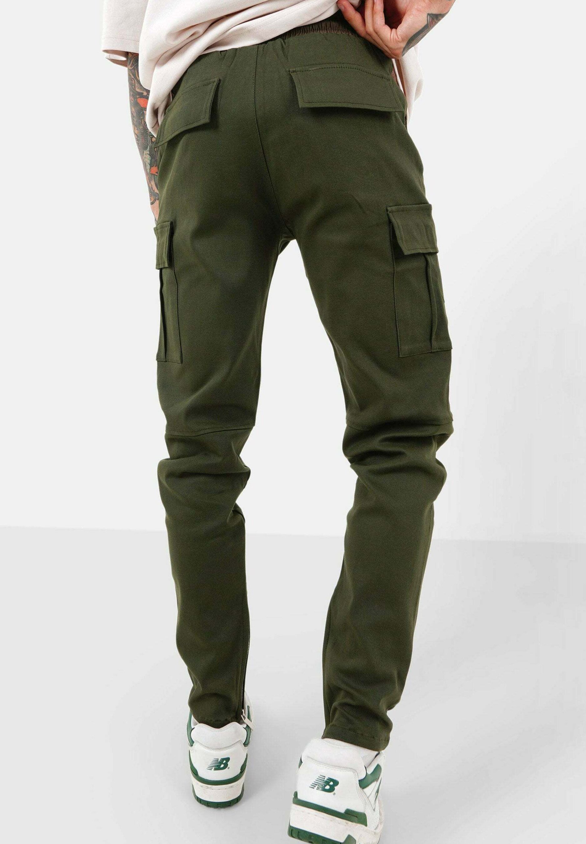 Sixth June UTILITY PANTS - Cargo trousers - kaki/green - Zalando