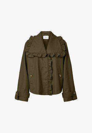 YAS, TRENCHCOAT YASELSANA KURZER - Lichte jas - dark olive
