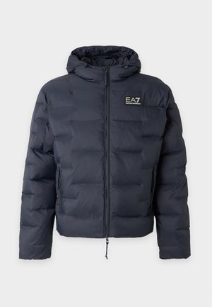 EA7 Emporio Armani, MOUNTAIN POLAR JACKET BIG LOGO - Veste d'hiver - blue