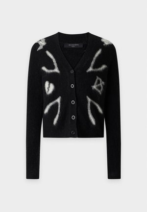 AllSaints, CHARM CARDIGAN - Жилетка - black/chalk white