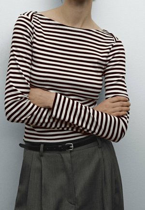 Langærmet T-shirt - brown