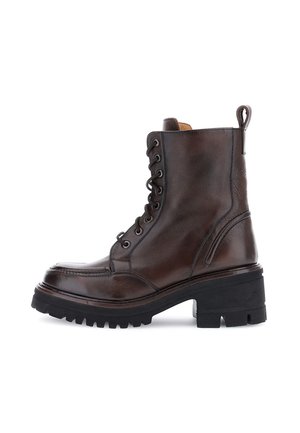 Stivaletti con plateau - dark brown