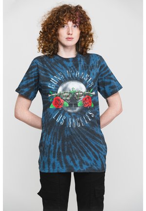 Paradiso Clothing GUNS N' ROSES LOS ANGELES DIP DYE GRAPHIC UNISEX  - Print T-shirt - black
