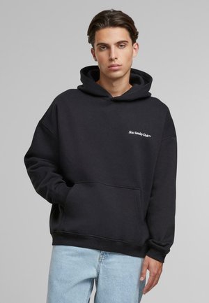 SLOW SUNDAY COFFE CLUB OVERSIZE - Kapuzenpullover - black