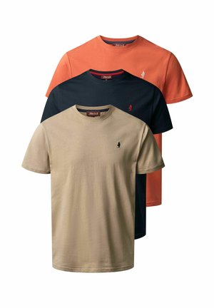 OHIO 3 PACK - T-shirt basic - arabesque silver mink dark s