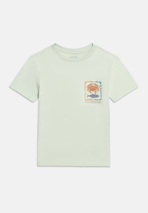 FAUNA UNISEX - Nyomott mintás póló - pale aqua