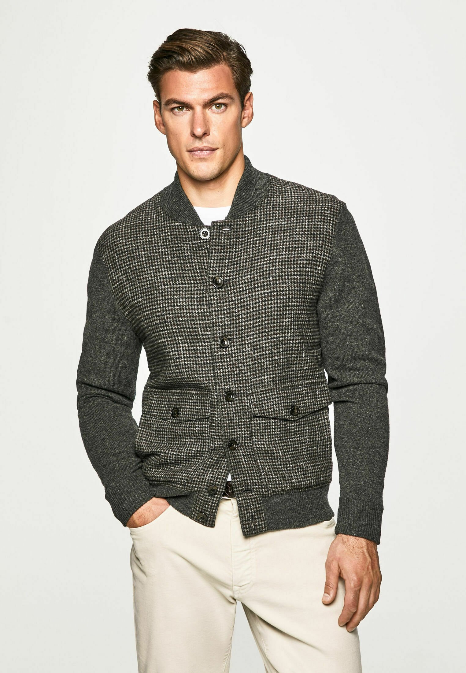 Hackett London FABRIC/KNT FB VARSITY 