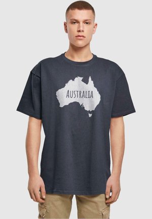 AUSTRALIA X HEAVY OVERSIZE - Print T-shirt - navy
