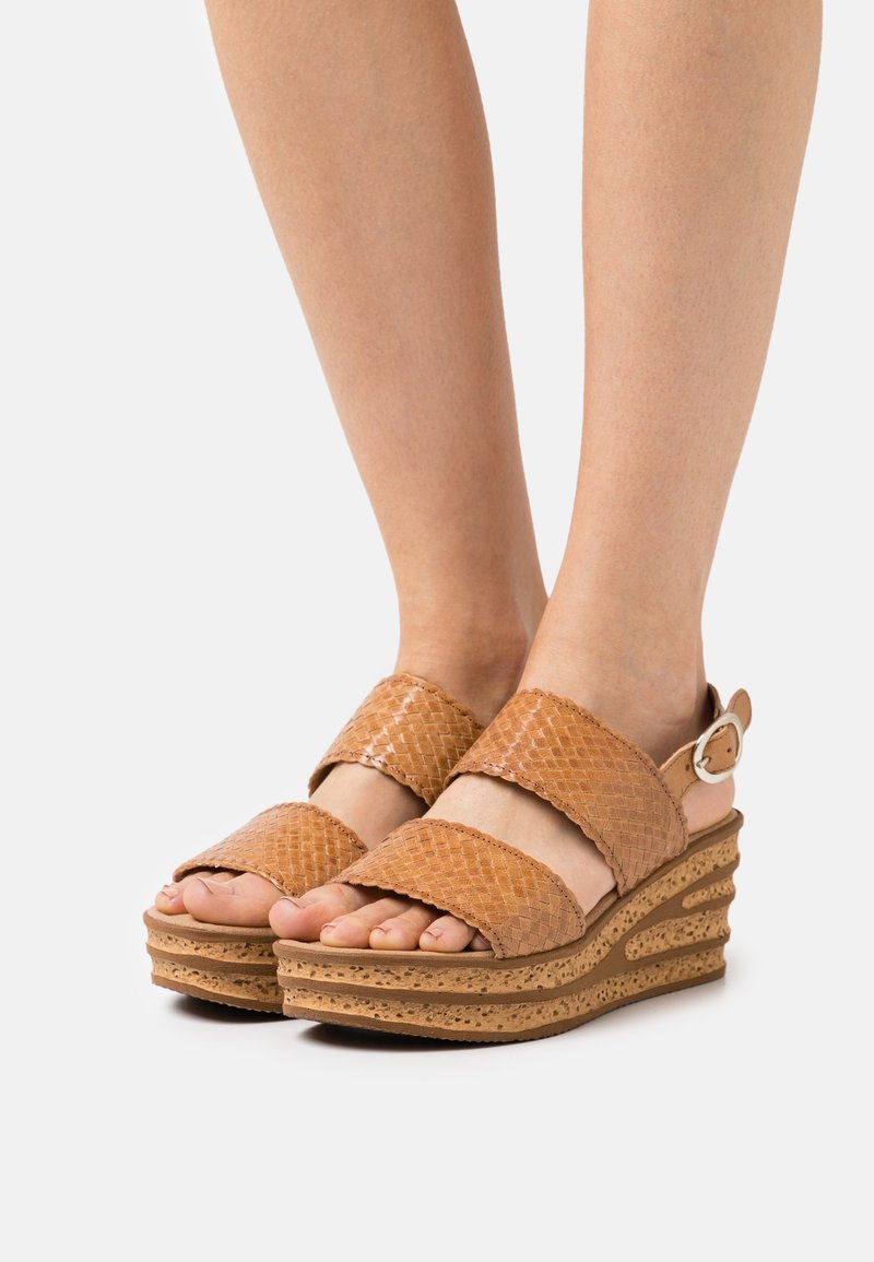 gabor tan wedge sandals