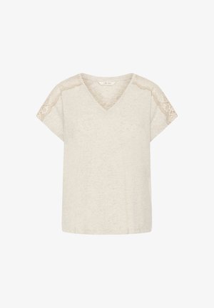 Cream, CRTAMMI - T-shirt imprimé - bleached sand melange