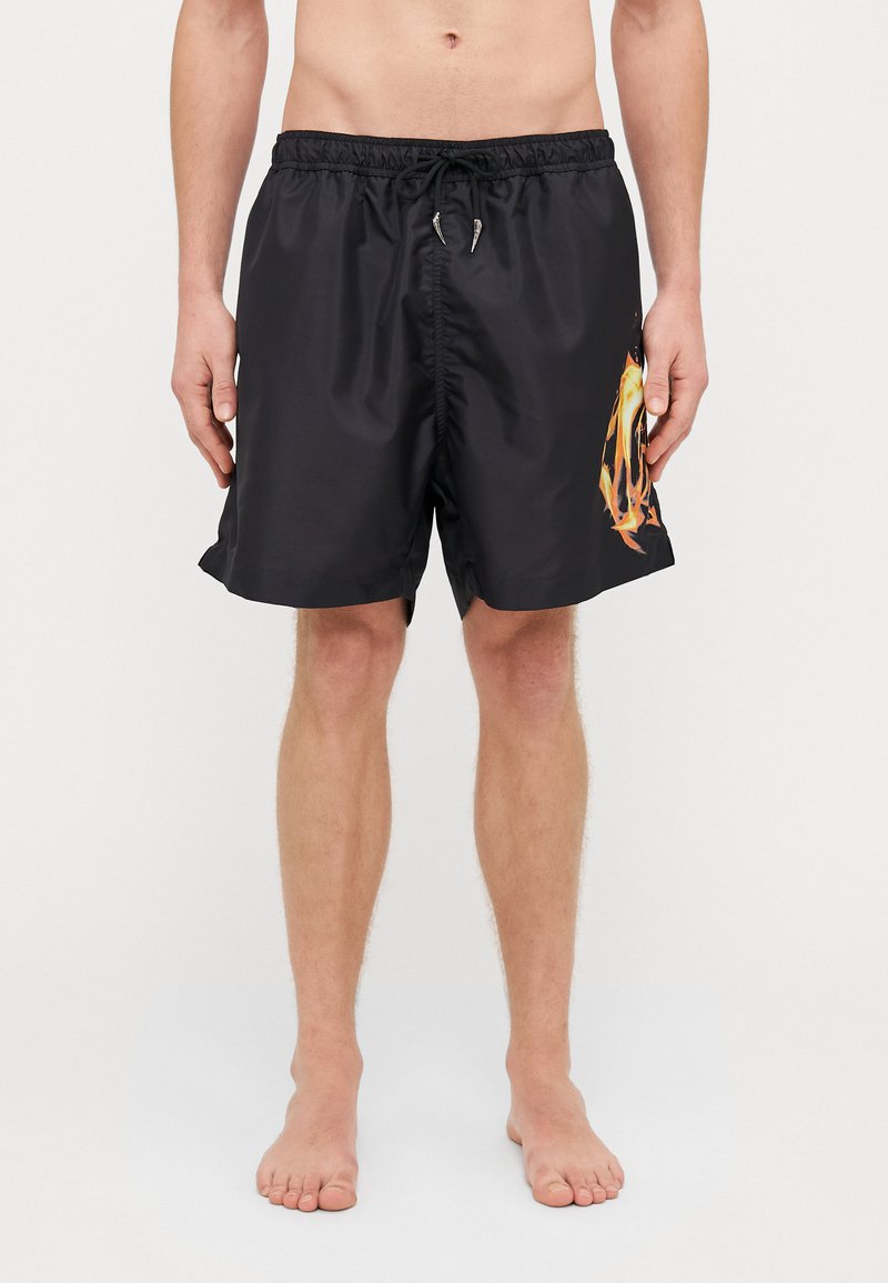 Roberto Cavalli - ON FIRE SEA - Short de bain - black/gold, Agrandir