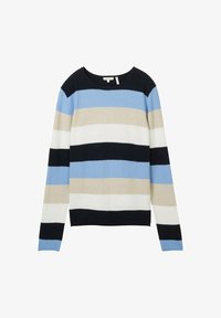 Selected, blue block stripe