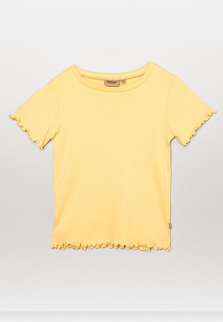 Wheat T-shirt basic geel Wheat T-shirt basic geel