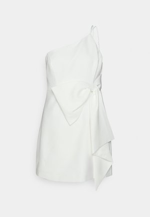 APRIL ONE SHOULDER MINI DRESS - Cocktailklänning - ivory