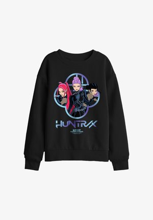 NETFLIX, KPOP DEMON HUNTERS HUNTRIX GIRLS LOGO UNISEX - Sweatshirt - black