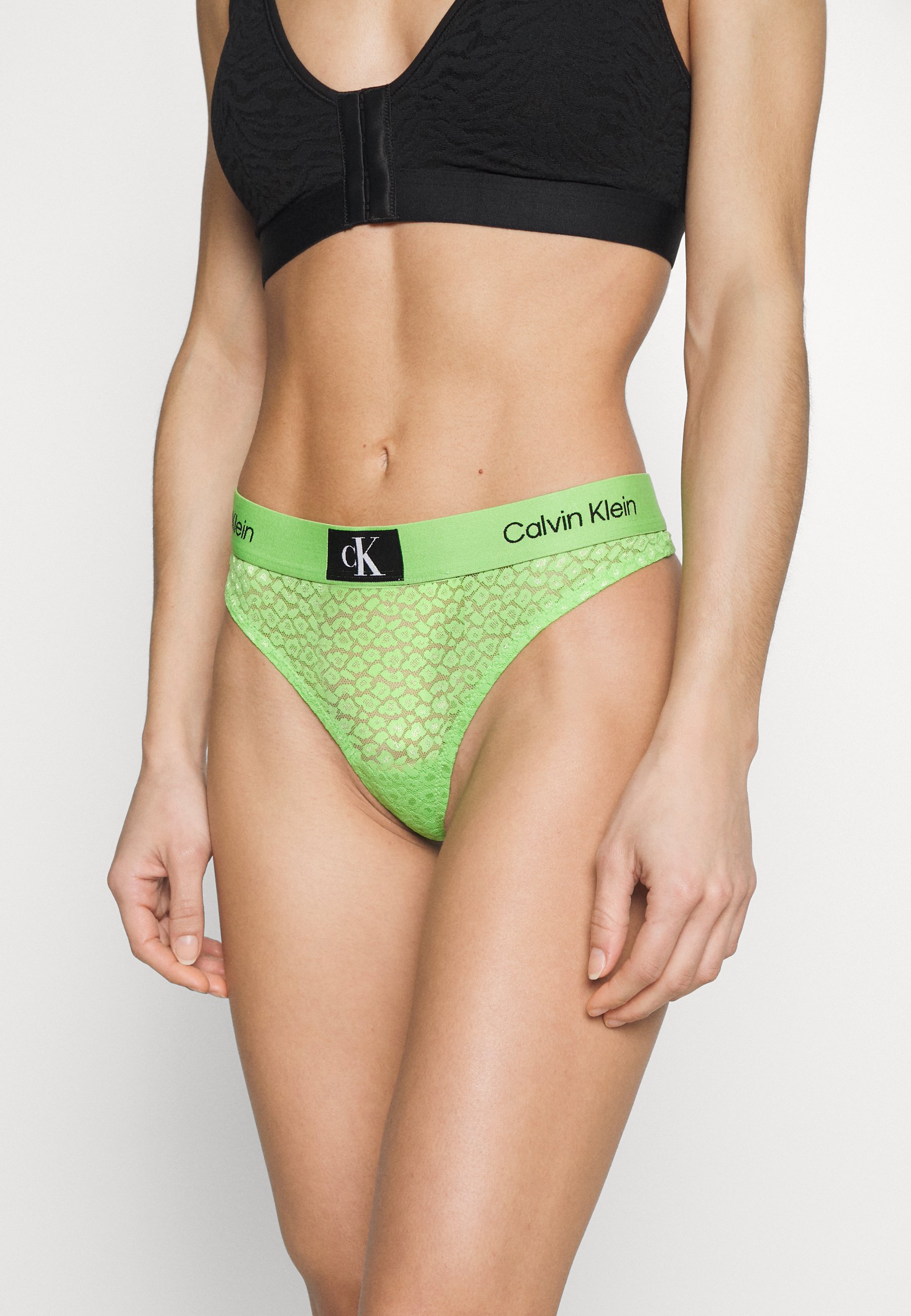 Calvin Klein Underwear MODERN - Thong - fabulous green/green 