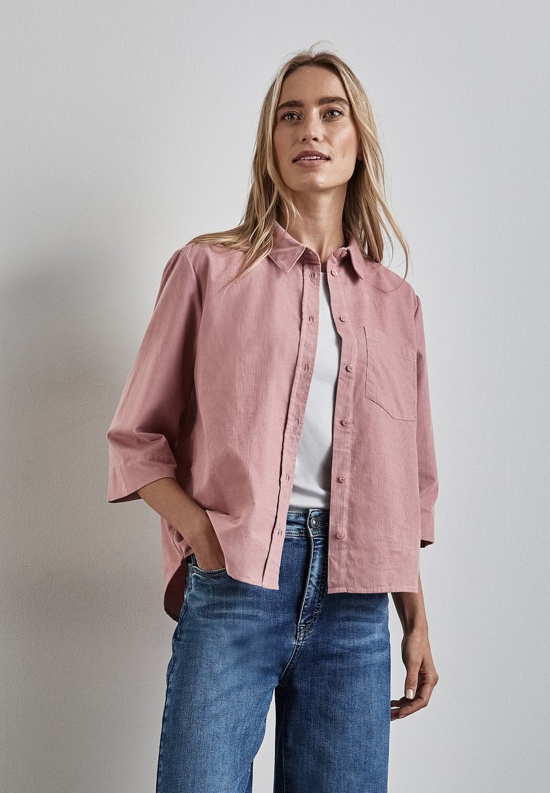 Street One Button-down blouse - rosa
