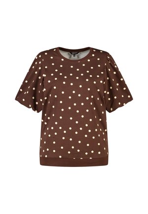 MS Mode, MS MODE TOP NOT TRANSLATED - T-shirt print - multi brown