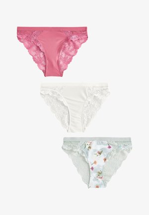 Next, 3 PACK - Slip - cream pink green floral