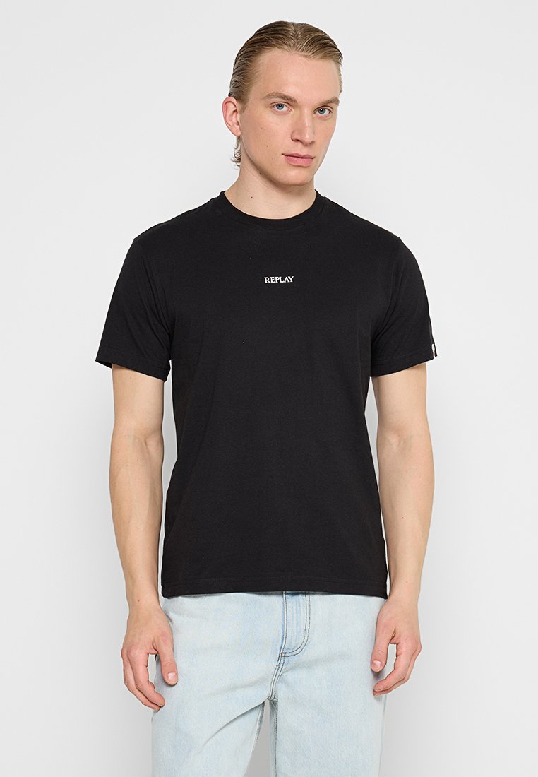 Replay T-shirt basic zwart Replay T-shirt basic zwart