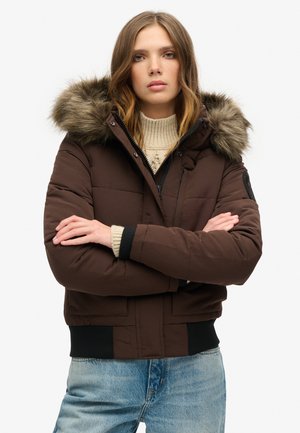 Superdry EVEREST PUFFER - Winterjacke - java brown