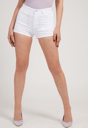 Jeansshort - white