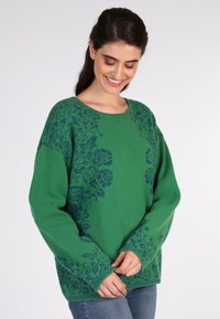 Sorgenfri Sylt FLEKKA - Strickpullover - deep grass