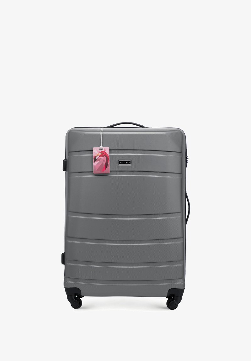 WITTCHEN LARGE SUITCASE WITH LUGGAGE TAG FROM ABS - Trolley - grey