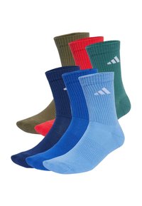 NEWLOGOCRW 6 PACK - Športne nogavice - dark blue   royal blue   olive strata   pure ruby