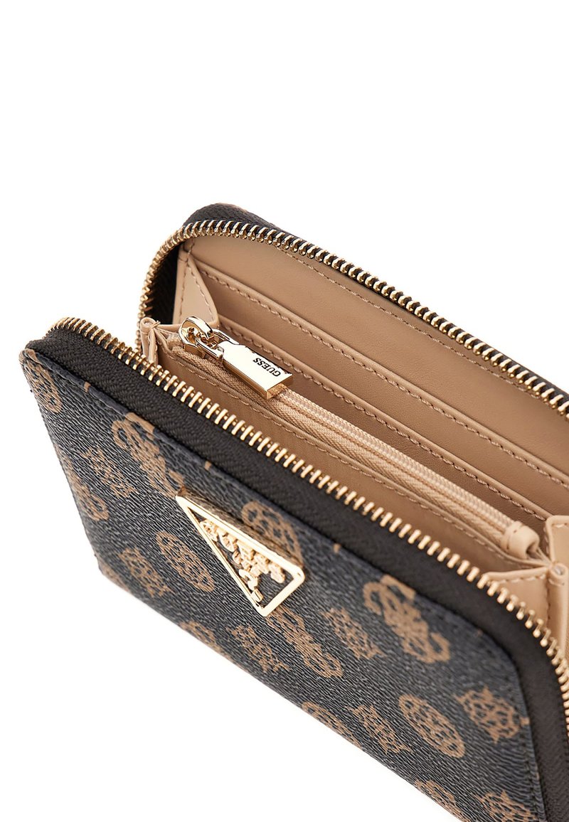 Leather Wallet Guess Portemonnaie Gold Shop GUESS Laurel 4G Logo