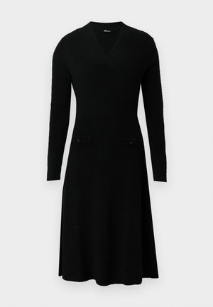 Pletené šaty - black