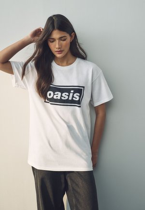 Next, T-shirt imprimé - white black graphic