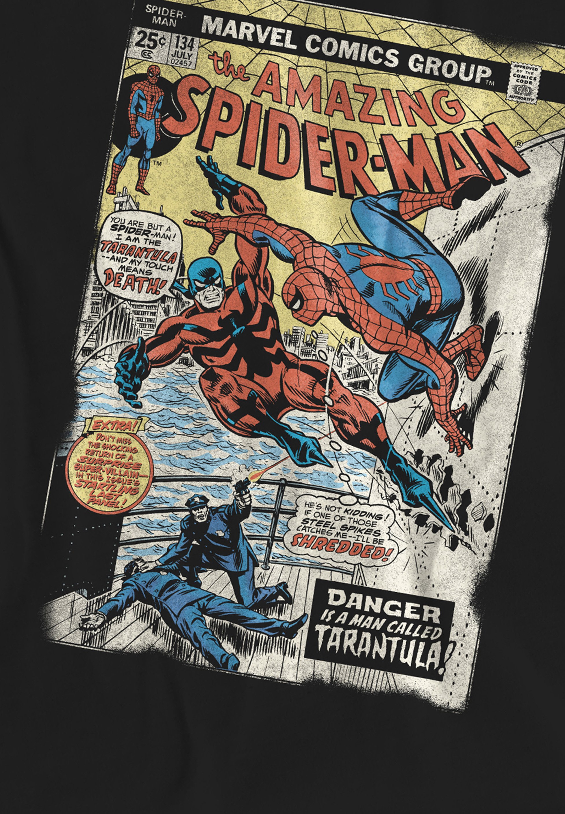 Spider-Man Comic T シャツダブルプリント Marvel SPIDERMAN RETRO TARANTULA COVER - Print T-shirt - black