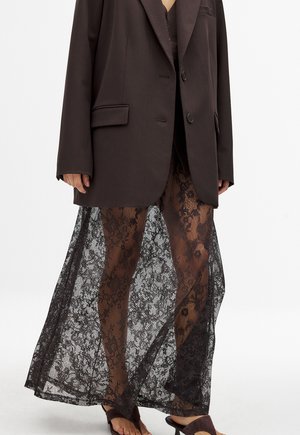 NA-KD Maxi skirt - brown