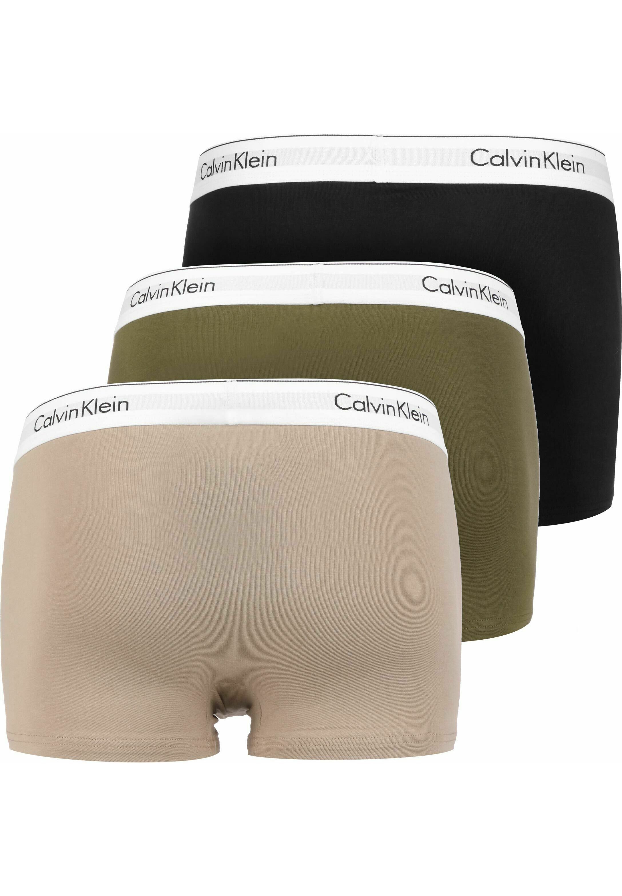 Calvin Klein Underwear CALVIN KLEIN UNDERWEAR BOXERSHORTS 3 PACK -  Onderbroeken - napa winter linen black/beige - Zalando.nl