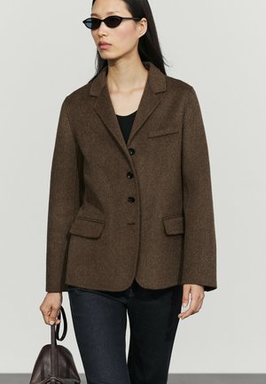 Massimo Dutti, Blazer - mottled dark brown