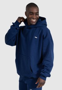 Smilodox DAWSON OVERSIZED HOODIE - Felpa con cappuccio - dunkelblau