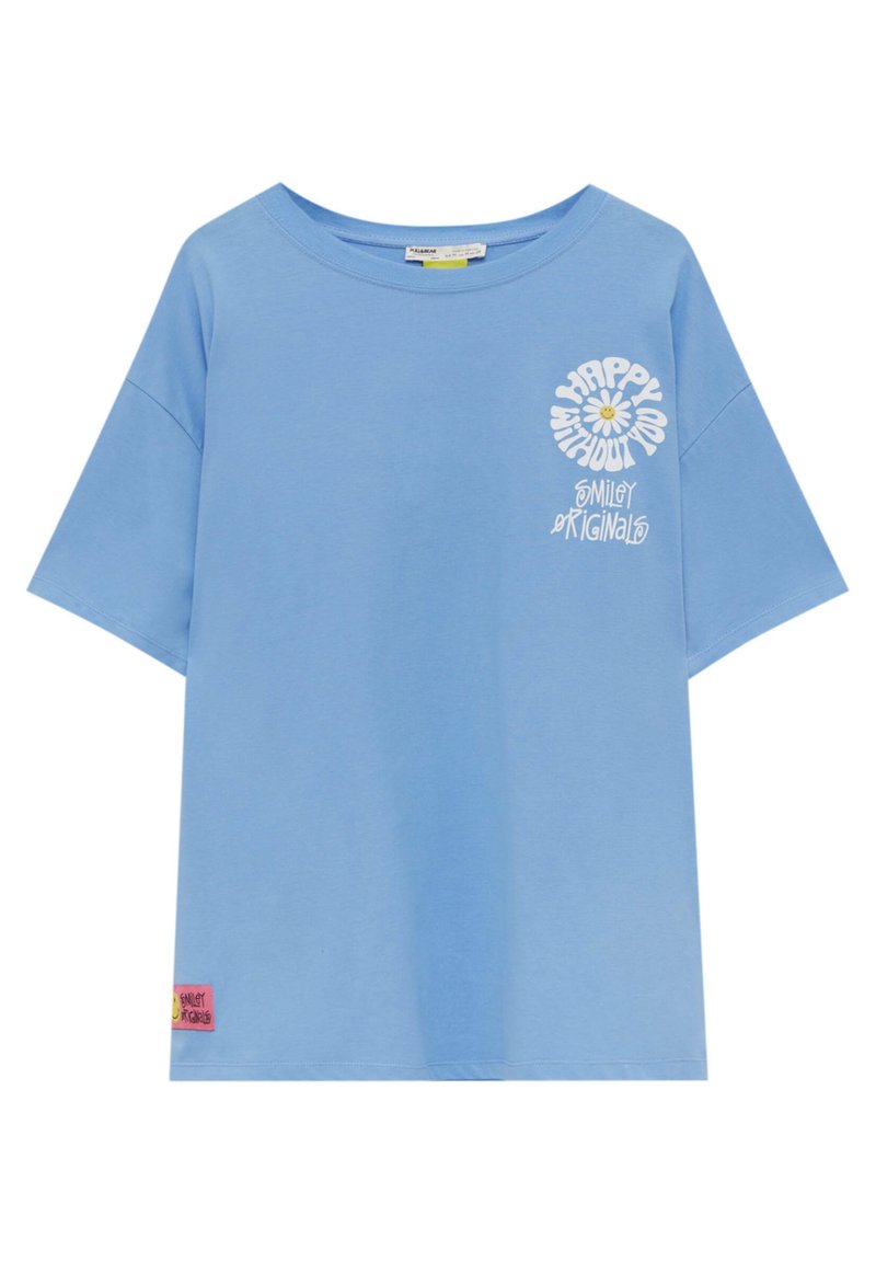 Damen T-Shirts | PULL&BEAR DAISIES T-Shirt print blue grey/blaugrau - DH00871 Damen T-Shirts | PULL&BEAR DAISIES T-Shirt print blue grey/blaugrau - DH00871