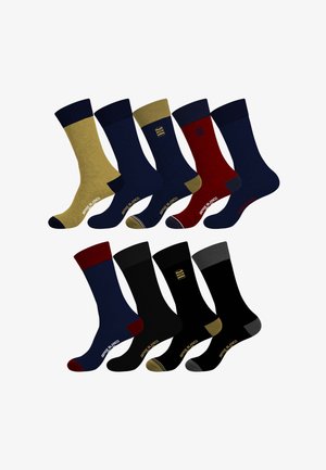 Serge Blanco, LOT DE 9 PAIRES - Chaussettes - noir